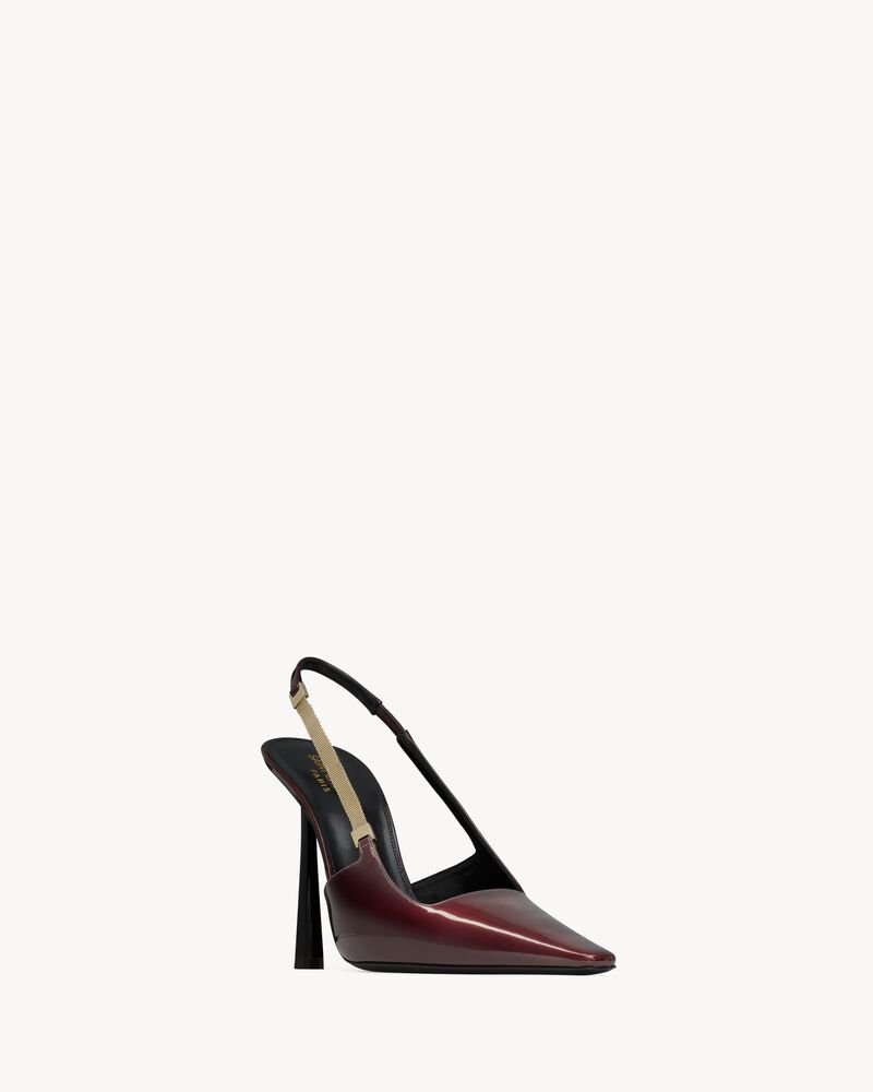 BLAKE Slingback-Pumps aus Lackleder