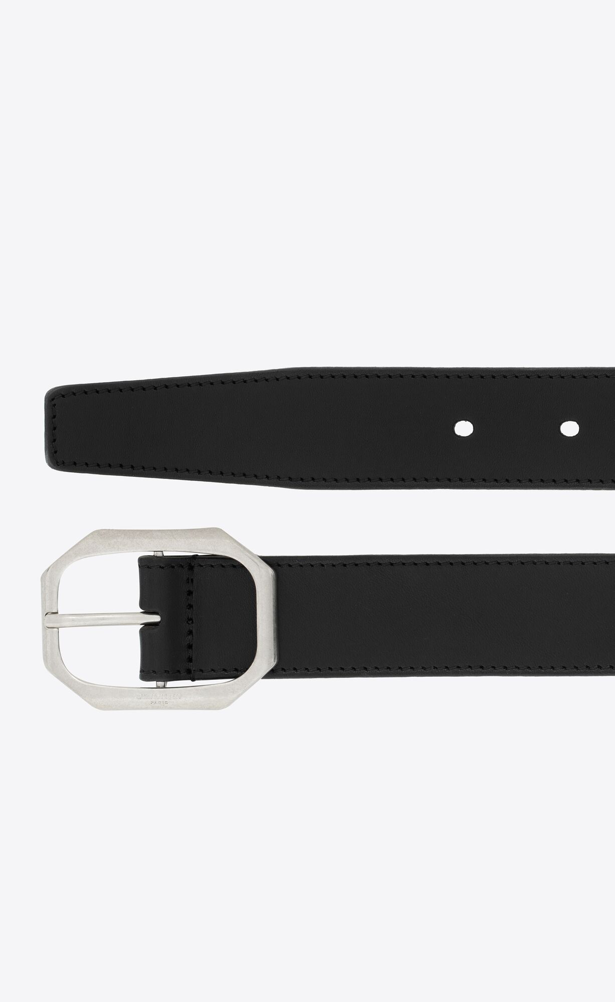 FRAME BUCKLE BELT IN VEGETABLE-TANNED LEATHER | Saint Laurent | YSL.com