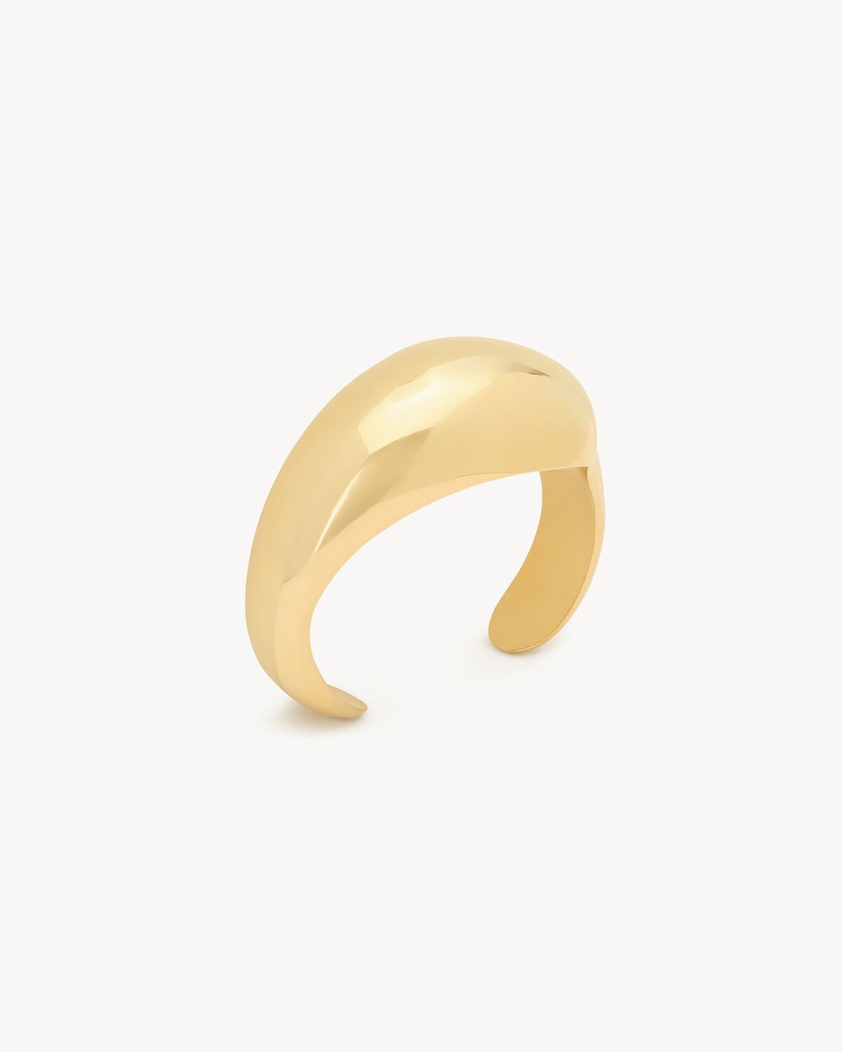 teardrop dome cuff in metal