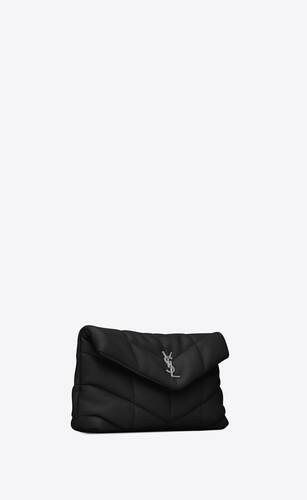 YVES SAINT LAURENT Loulou Puffer Toy Mini Bag Black Quilted