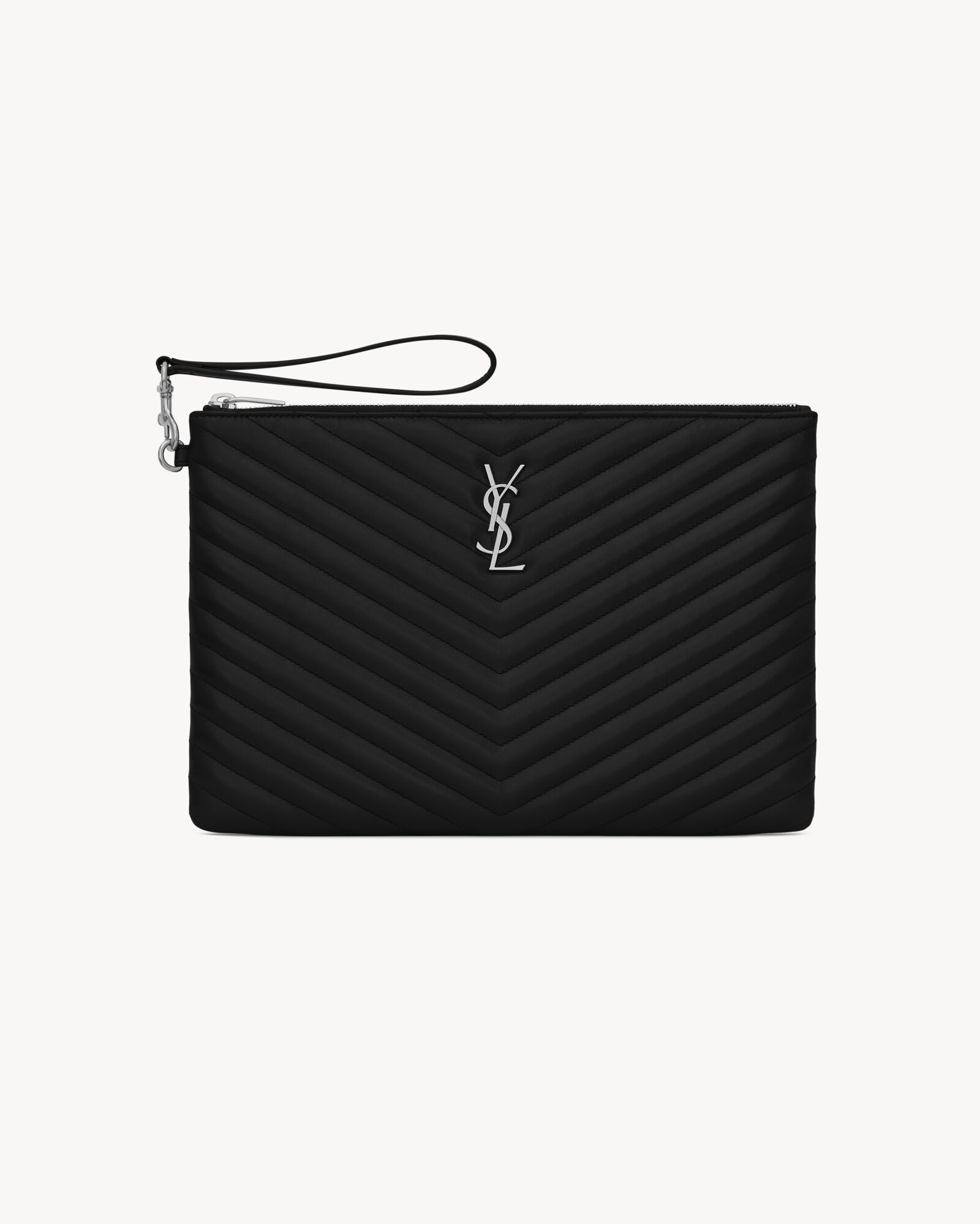 CASSANDRE MATELASSE tablet pouch in leather Saint Laurent YSL