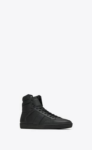 Court classic SL/10H in perforated and grained leather | Saint Laurent ...