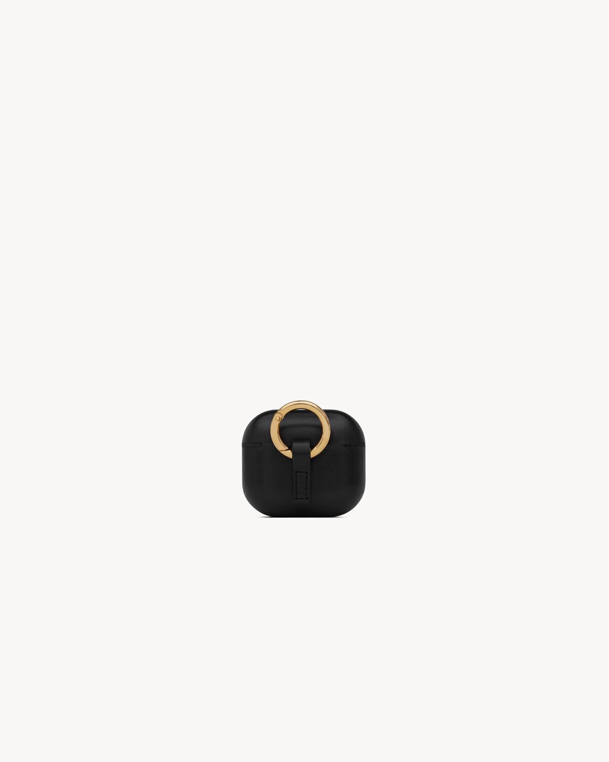 saint laurent paris airpods holder in smooth leather