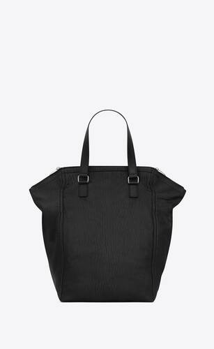 downtown tote bag in grained leather