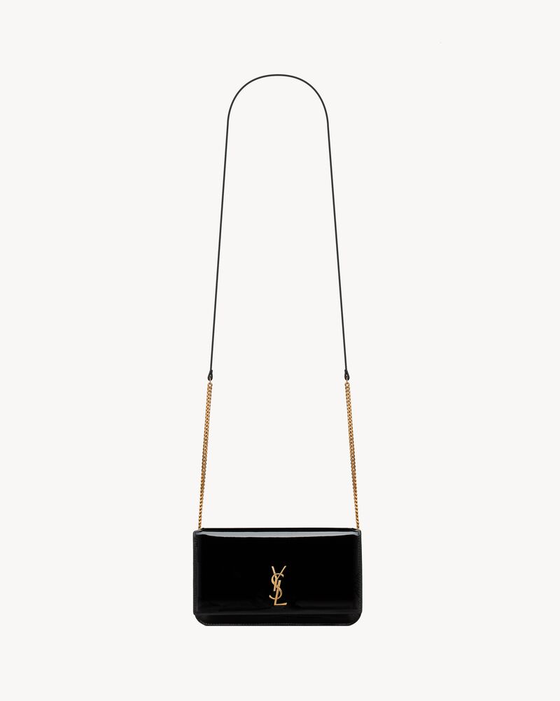 CASSANDRE phone holder IN PATENT LEATHER