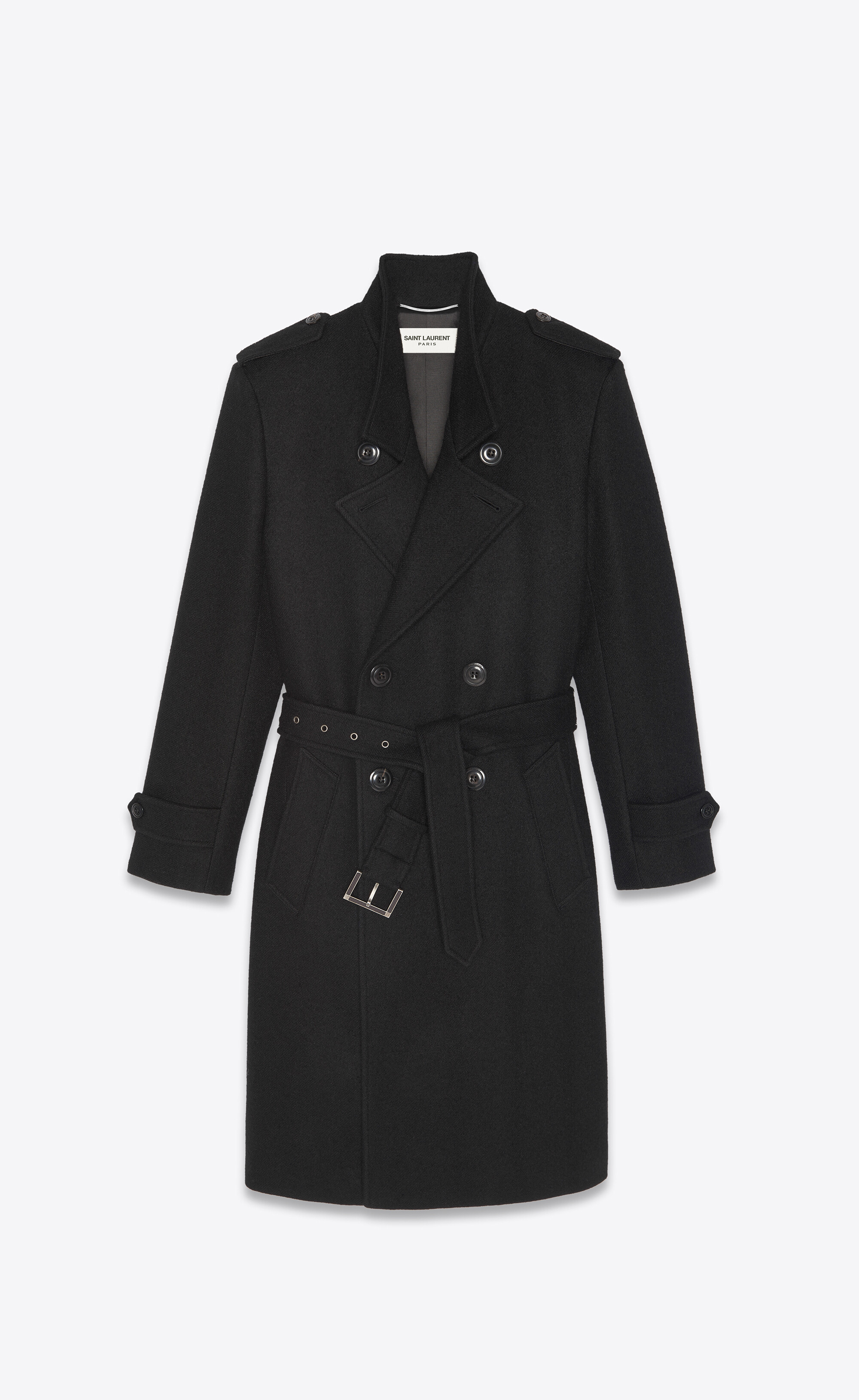 felt trench coat