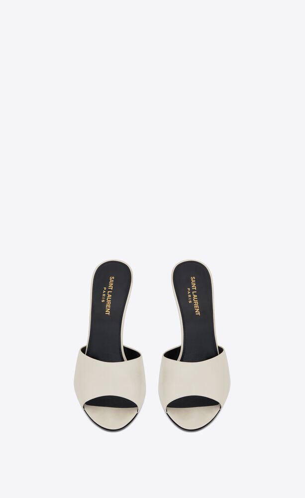 Saint Laurent Marilyn Glossed-leather Mules - Black - ShopStyle