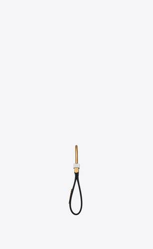 Shop Saint Laurent MONOGRAM KEY RING IN SMOOTH LEATHER (5183230SX0E1000) by  RUHAGO