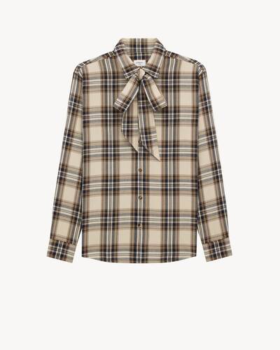 サンローランシャツ SAINT LAURENT PARIS サンローランパリ 16AW Signature 70's