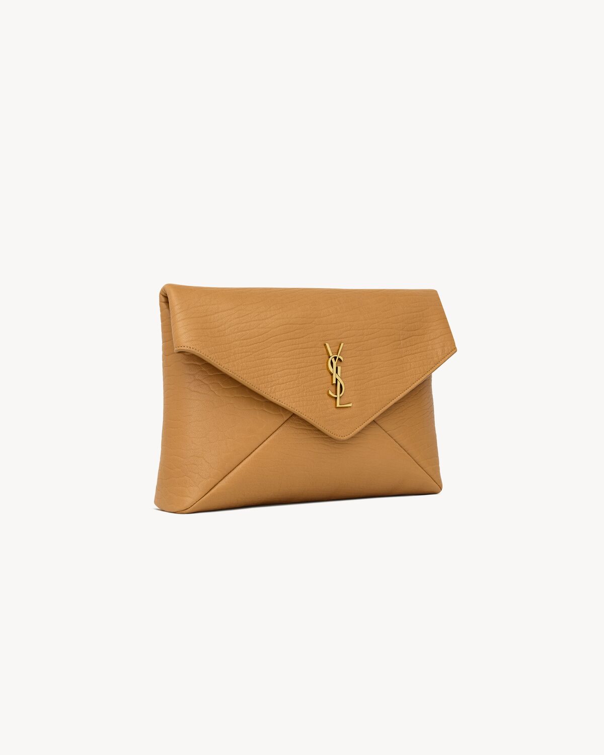 CASSANDRE grande pochette enveloppe en cuir d’agneau