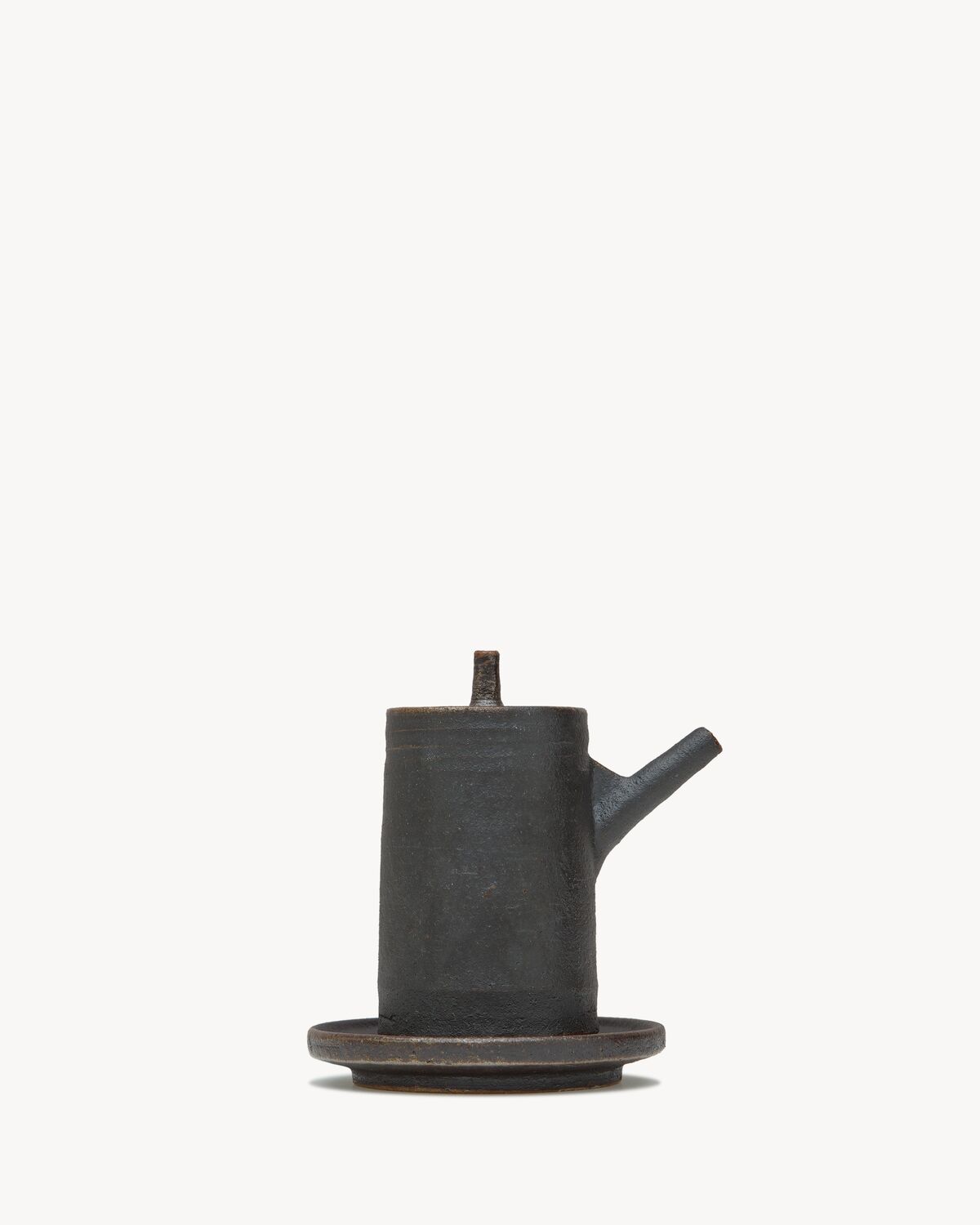 sushi park eri takano soya sauce bottle and saucer in ceramic