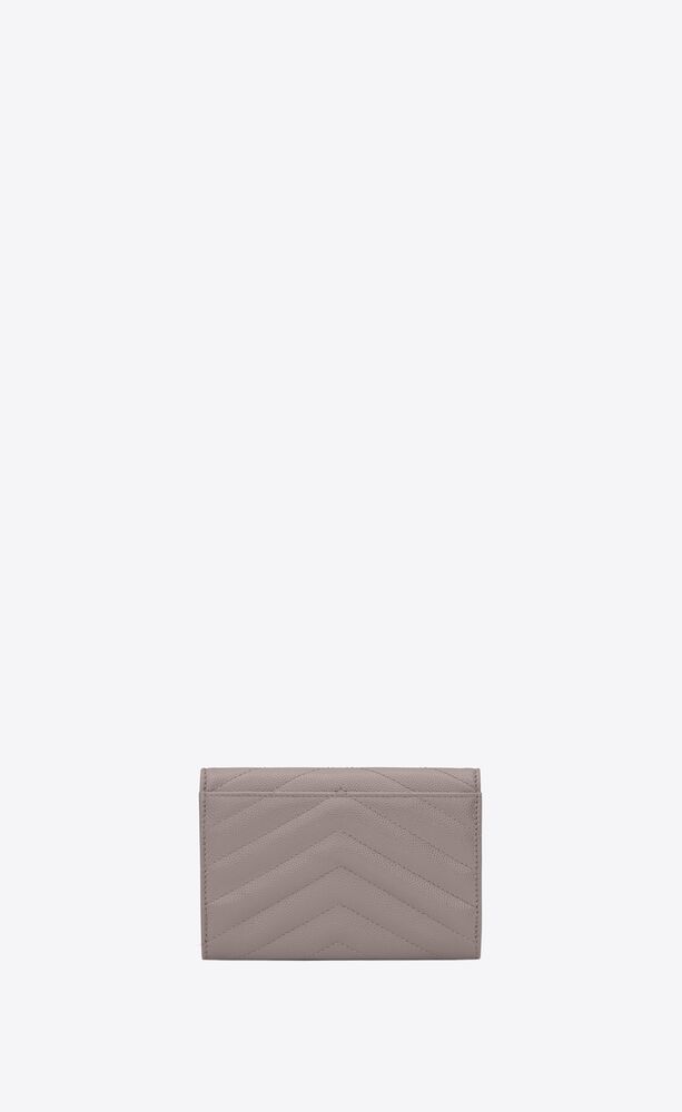 Yves Saint Laurent Medium Cassandre Matelasse Chain Wallet in Grain de Poudre Embossed Leather LHSEZDE 144020008433