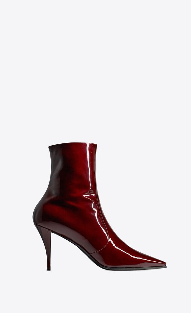 ziggy zipped boots in patent leather