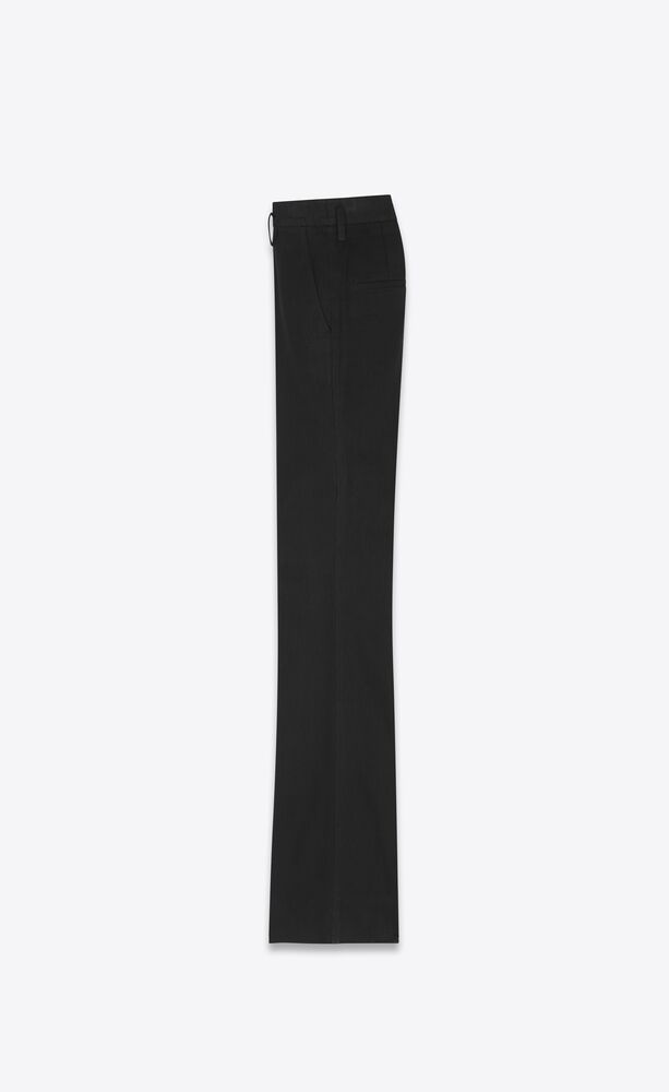 High-waisted pants in black denim | Saint Laurent | YSL.com