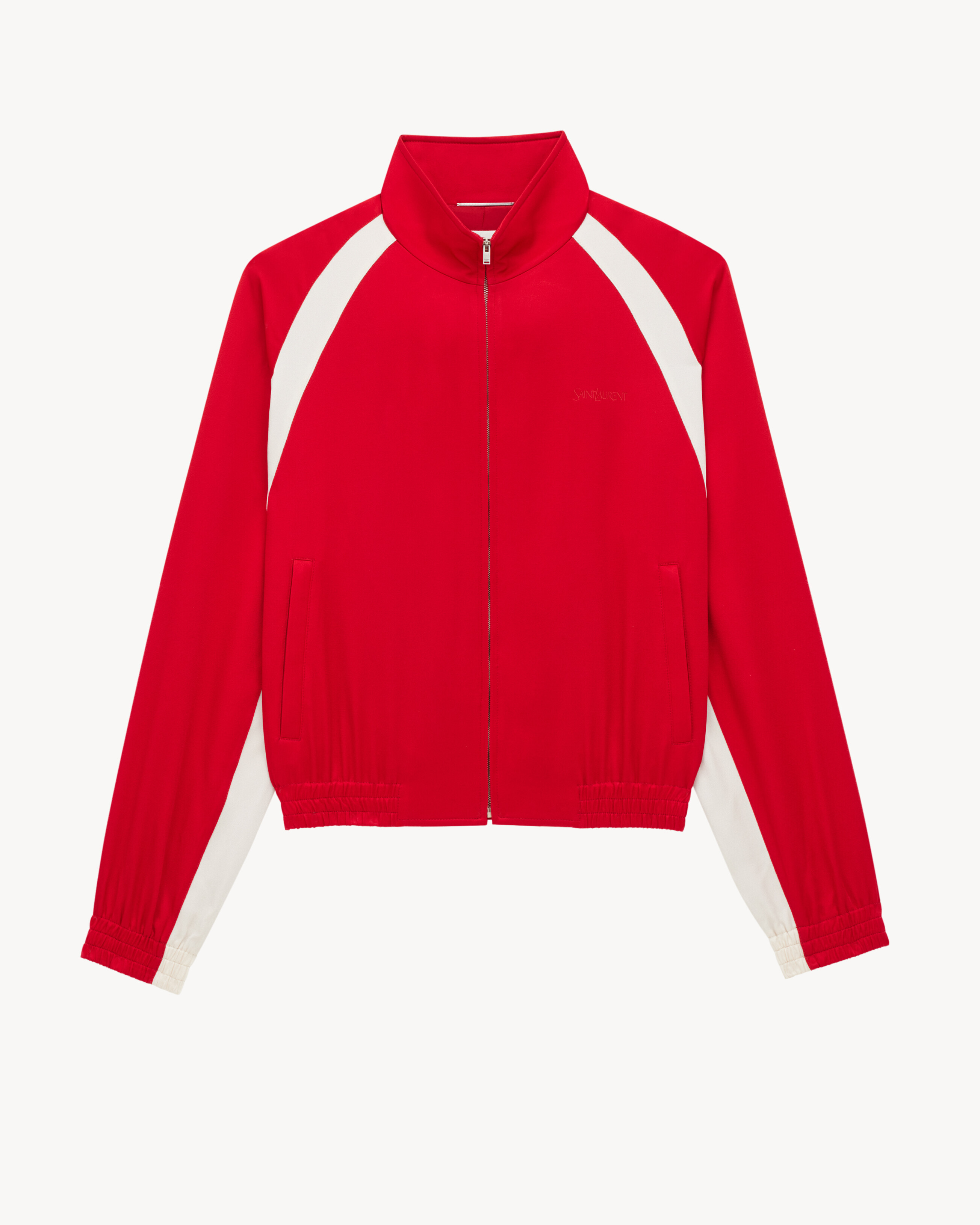SAINT LAURENT teddy jacket in satin