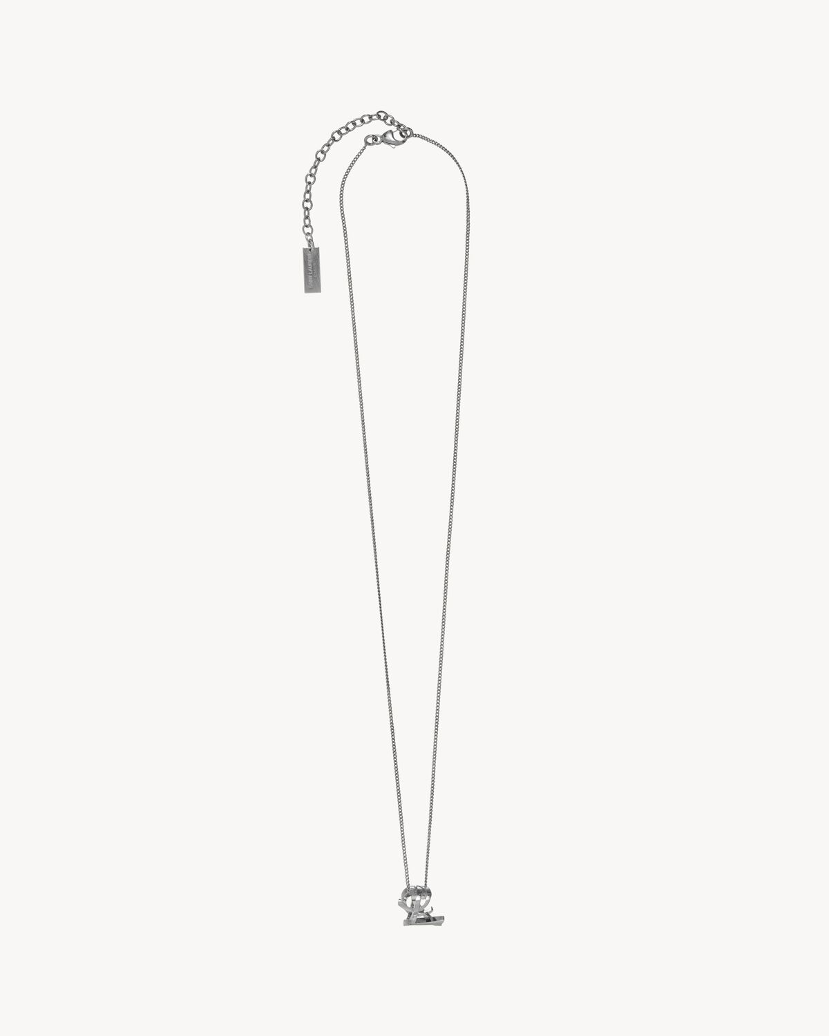 CASSANDRE twist pendant necklace in metal Saint Laurent