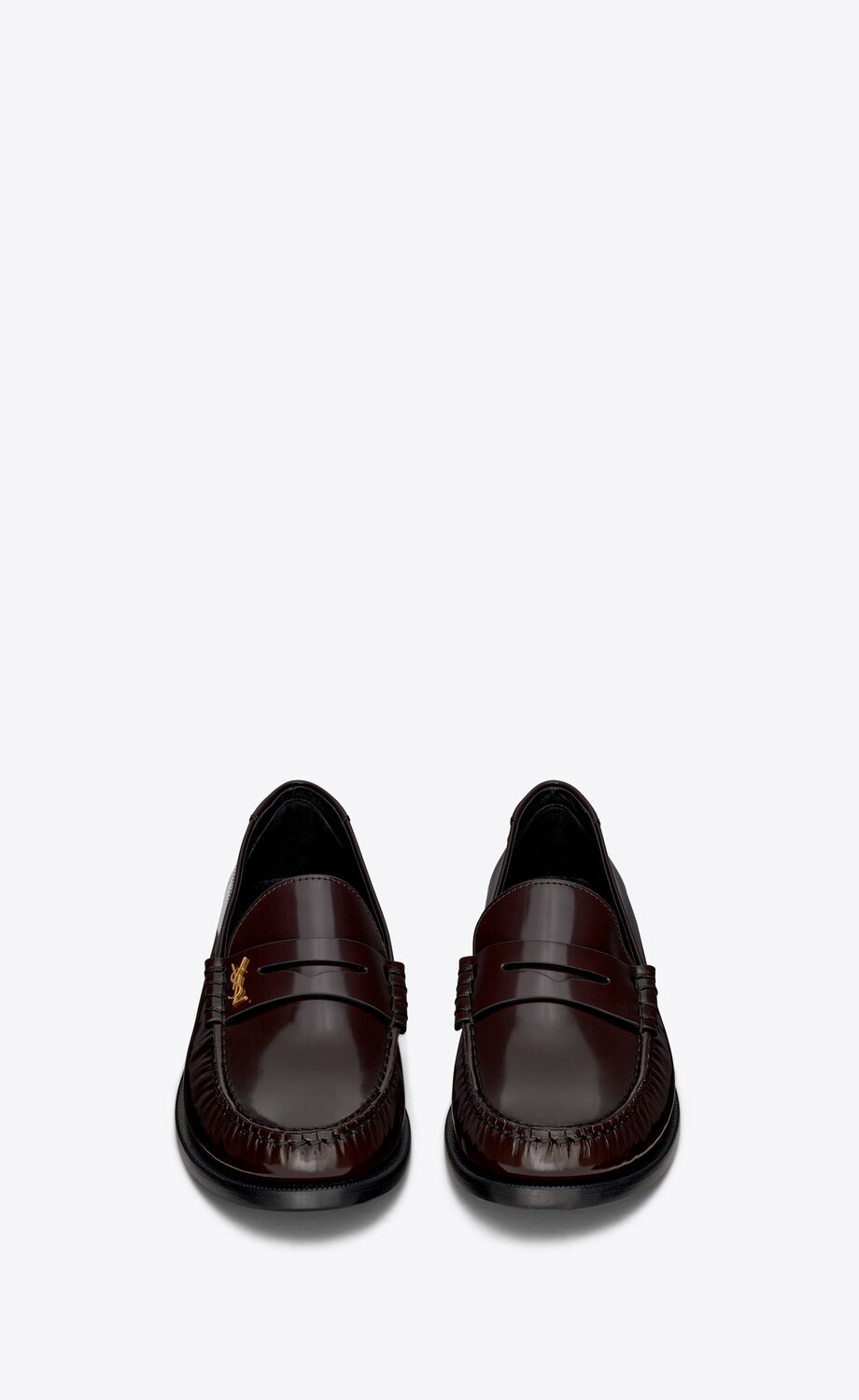 LE LOAFER penny slippers in glazed leather | Saint Laurent | YSL AU