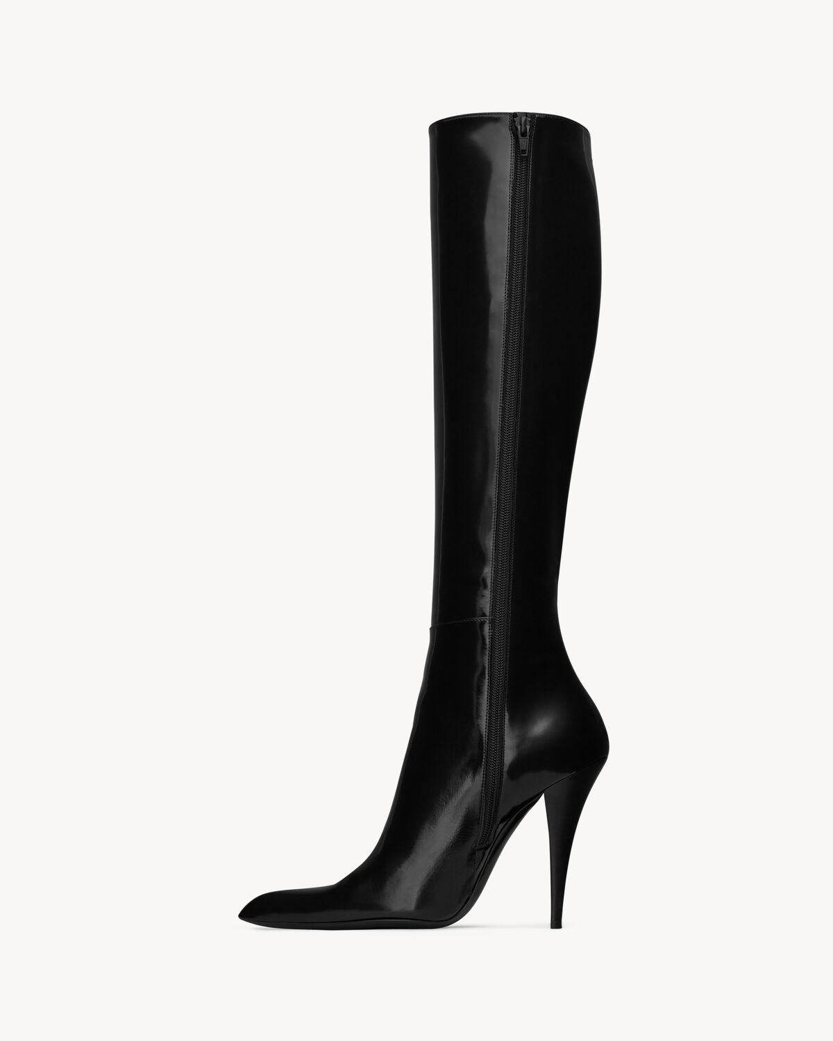 JONES boots in glazed leather Saint Laurent