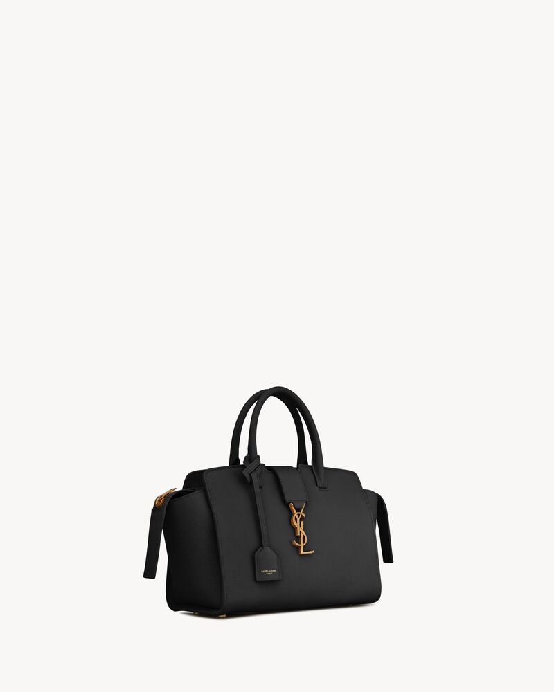 downtown baby tote in grained leather