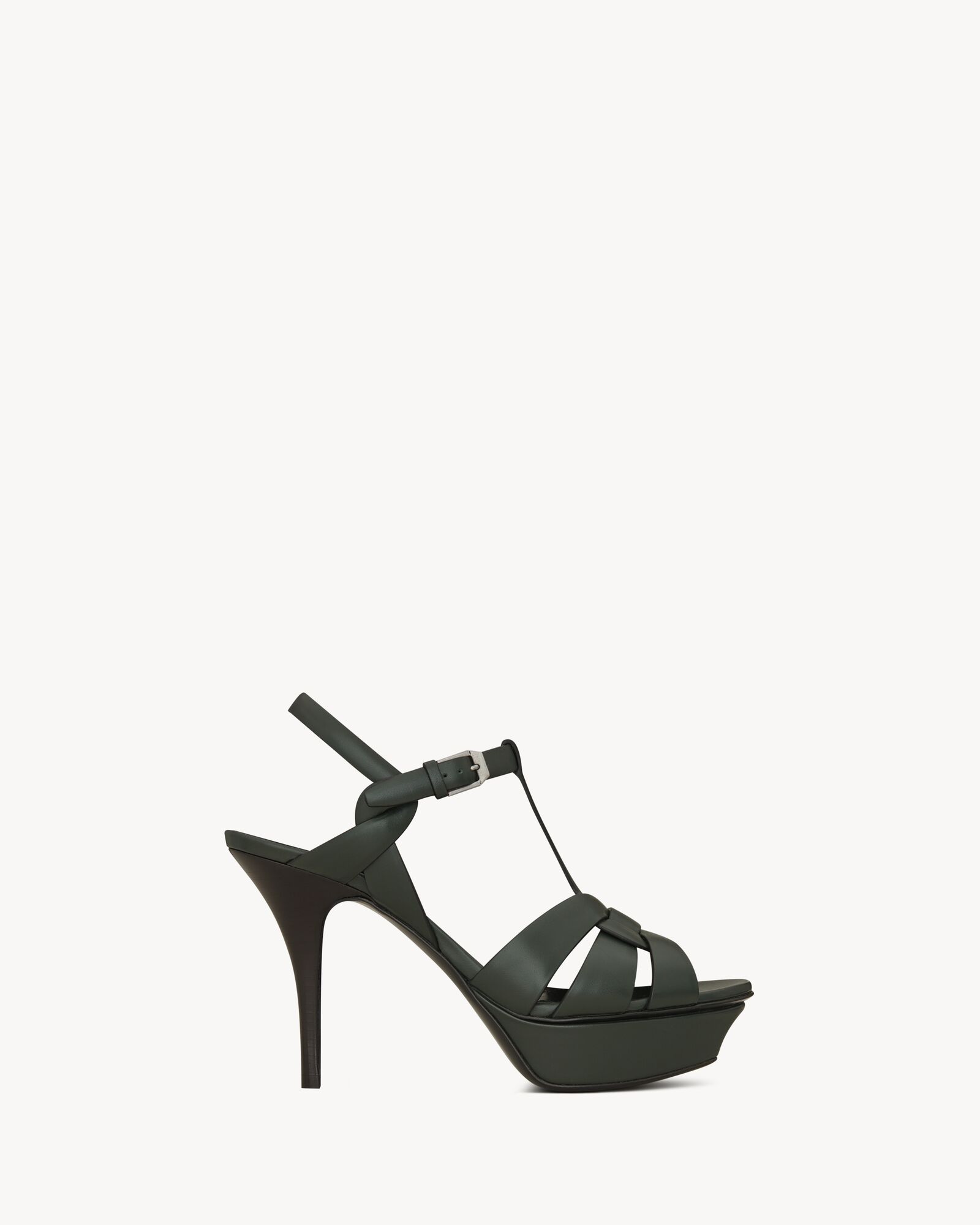 TRIBUTE PLATFORM SANDALS IN SMOOTH LEATHER — 8598452WN003045