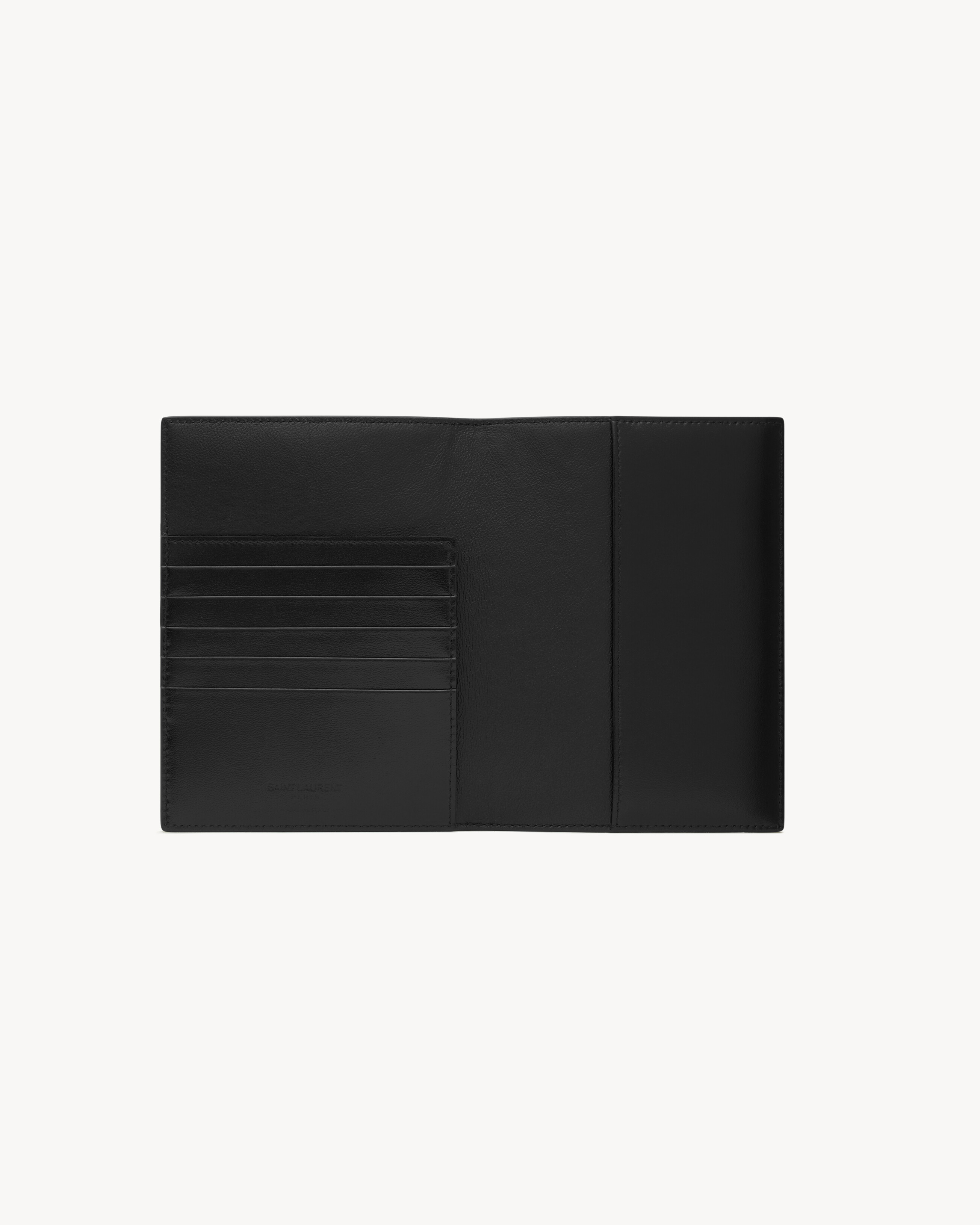 SAINT LAURENT PARIS PASS-ETUI AUS LACKIERTEM LEDER