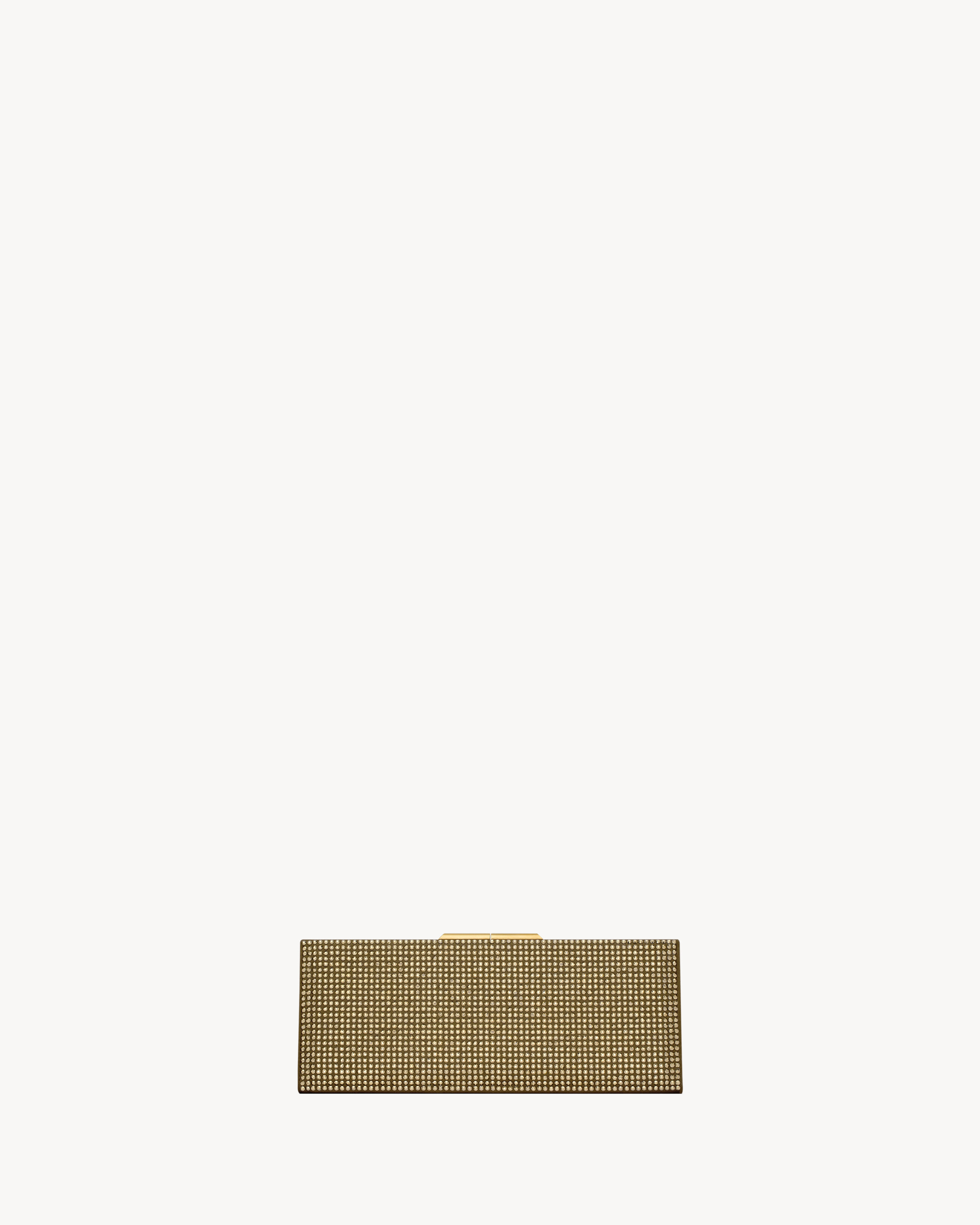 Midnight small clutch en satin et strass