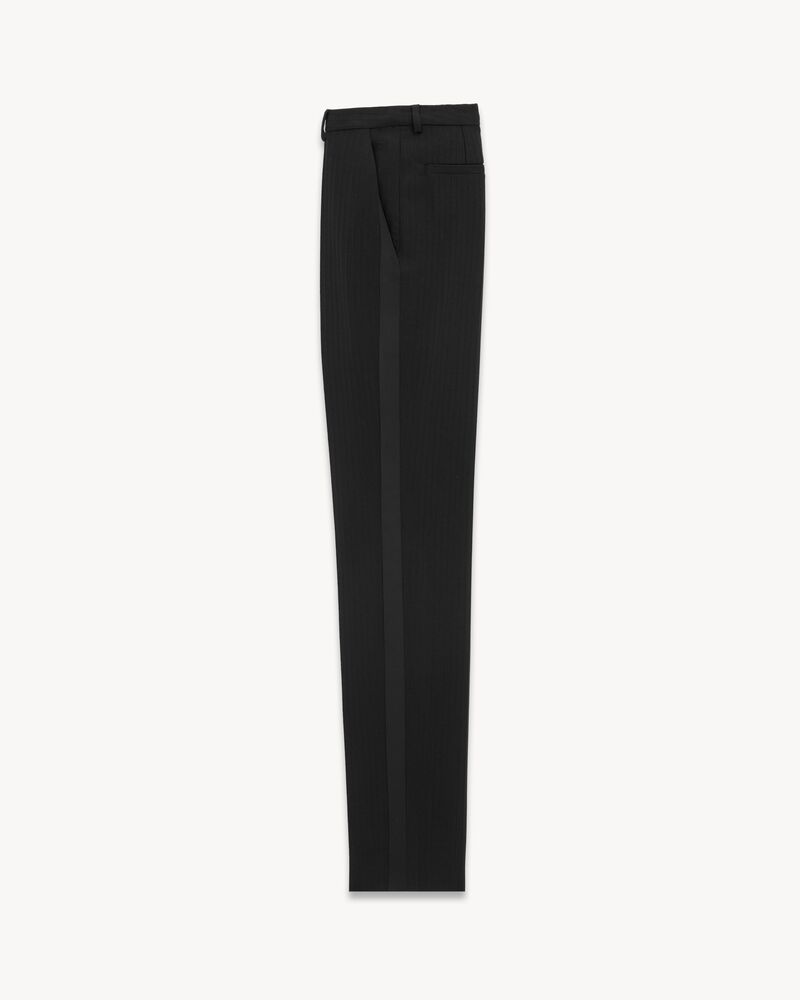 Women's pants with tuxedo on sale stripe