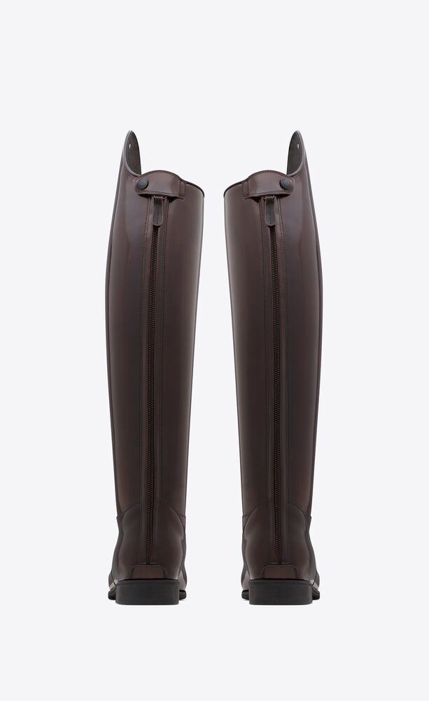 MEN DENIRO High dressage boots in patent leather Saint Laurent