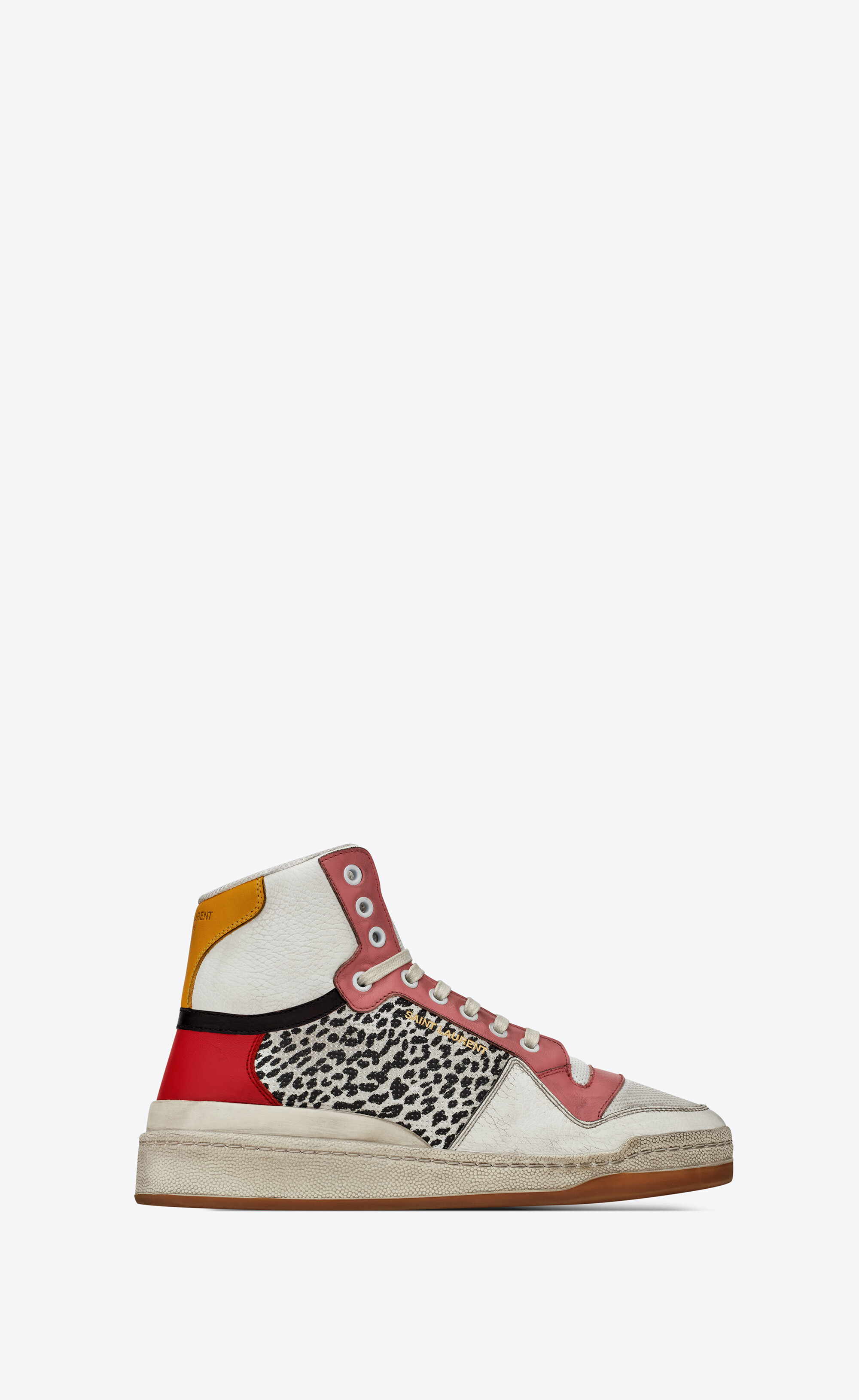 Sl24 mid-top sneakers in leather Sl24 mid-top sneakers in leather