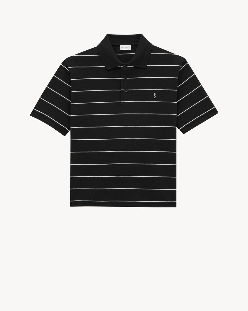 CASSANDRE POLO SHIRT IN STRIPED PIQUÉ