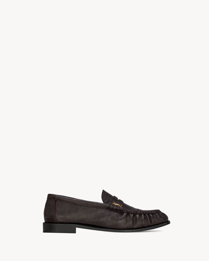 le loafer penny slippers in eel