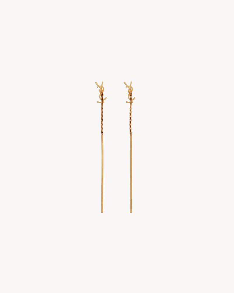 CASSANDRE threader earrings in metal