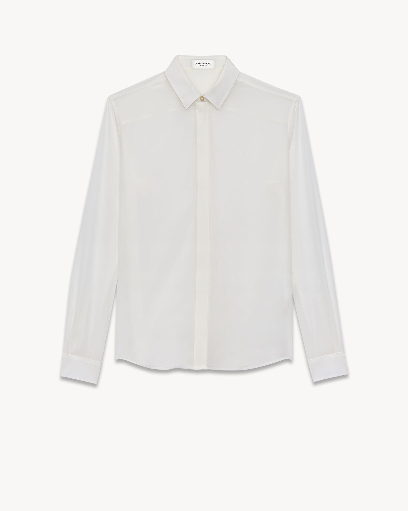 Shirt in silk crêpe | Saint Laurent | YSL.com