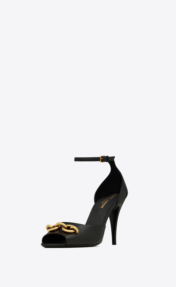 Le Maillon sandals in smooth leather | Saint Laurent | YSL.com