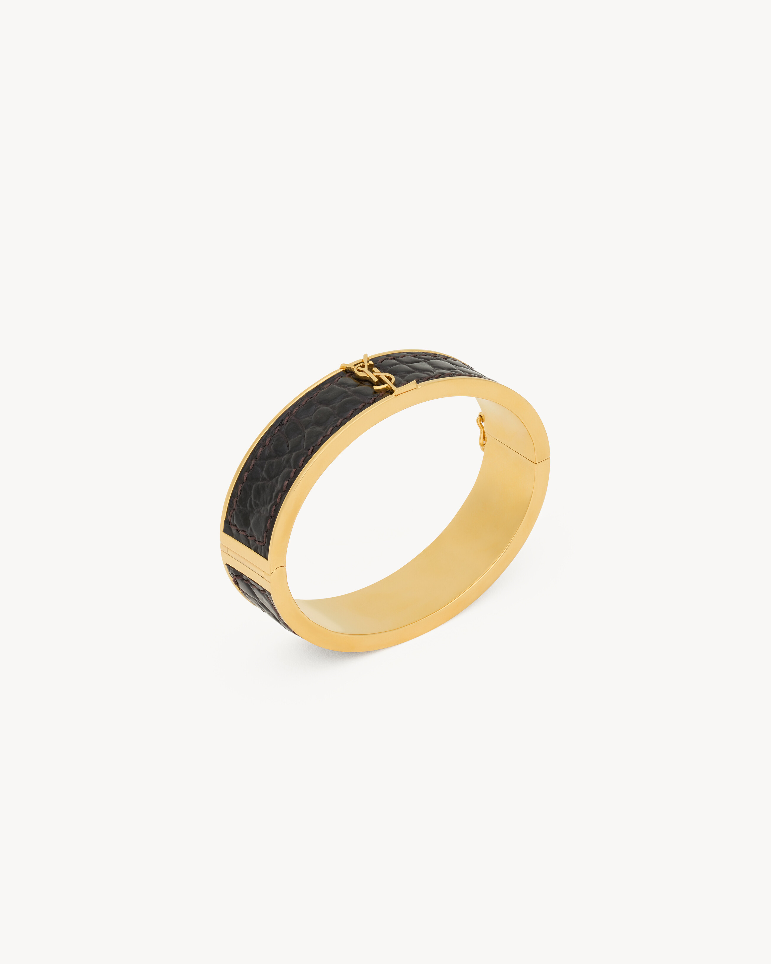 CASSANDRE bracelet in metal and leather