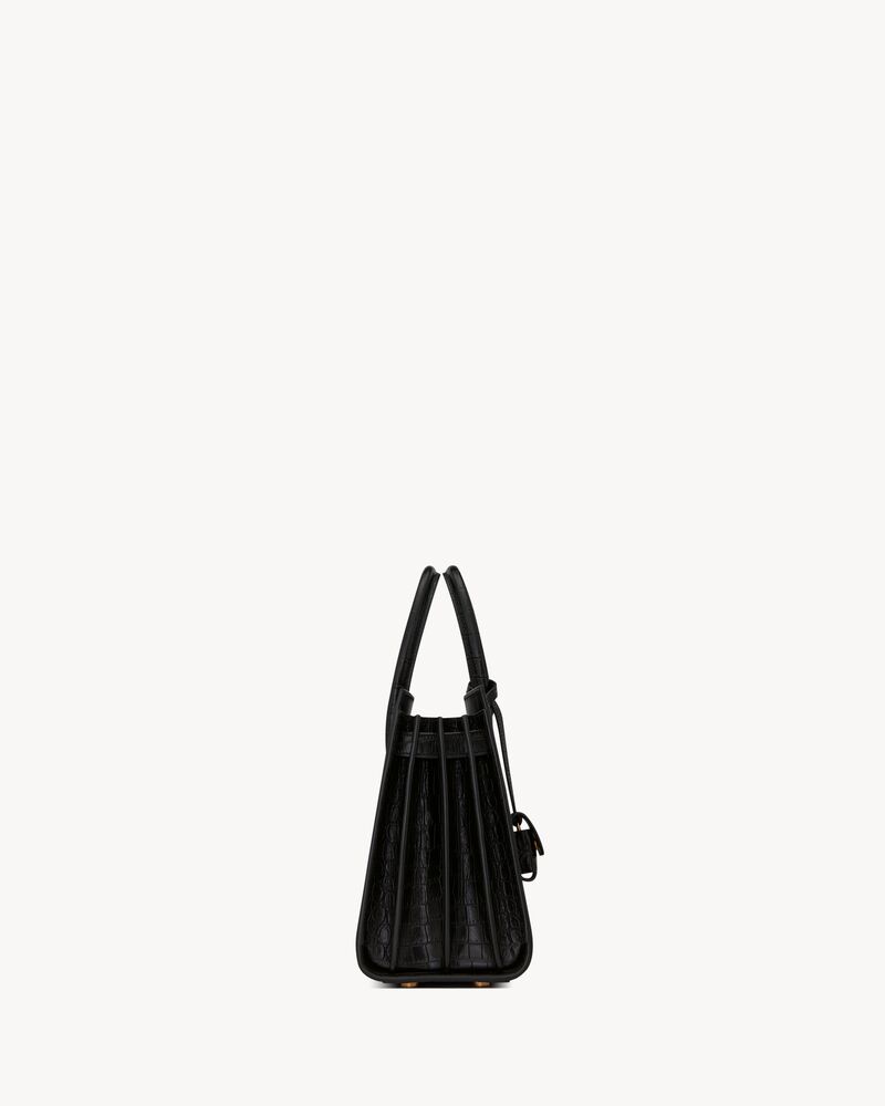 SAC DE JOUR BABY IN MATTE CROCODILE EMBOSSED LEATHER