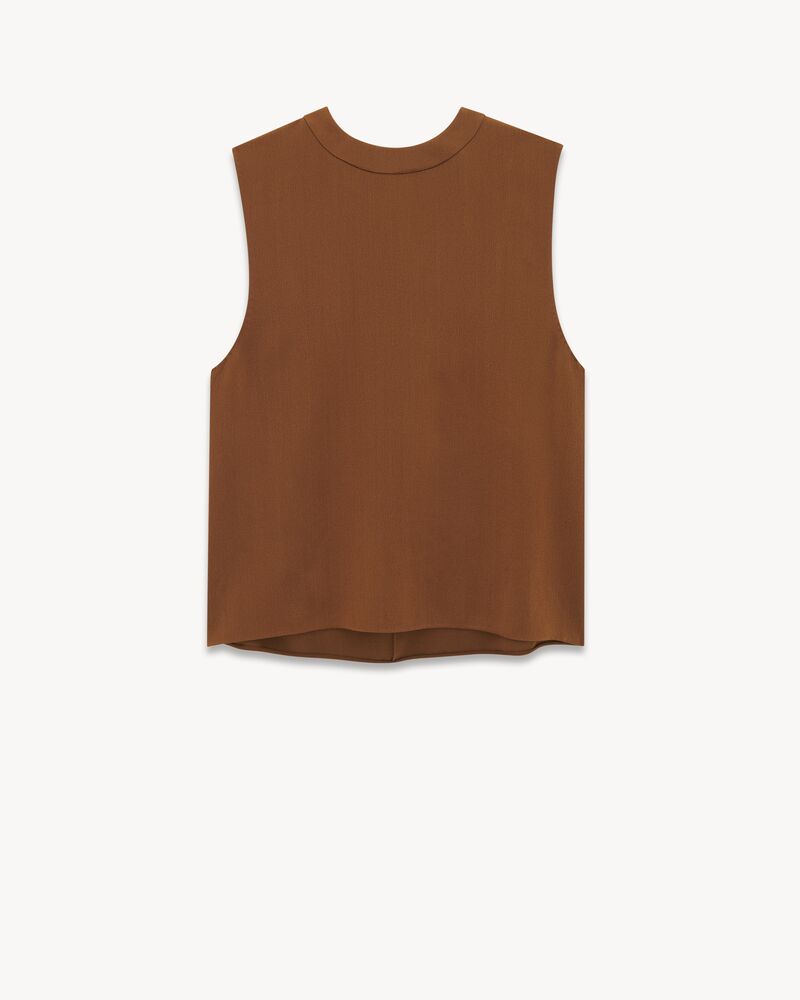 tank top in silk satin 