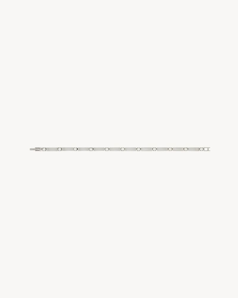 CRYSTAL BAR BRACELET IN METAL