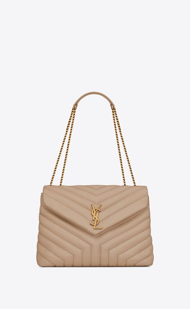 loulou medium chain bag in quilted "y" leather