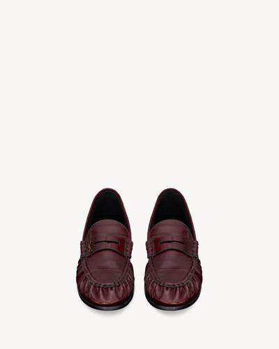YVES SAINT LAURENT イヴサンローラン YSL LOGO LOAFER エンボス