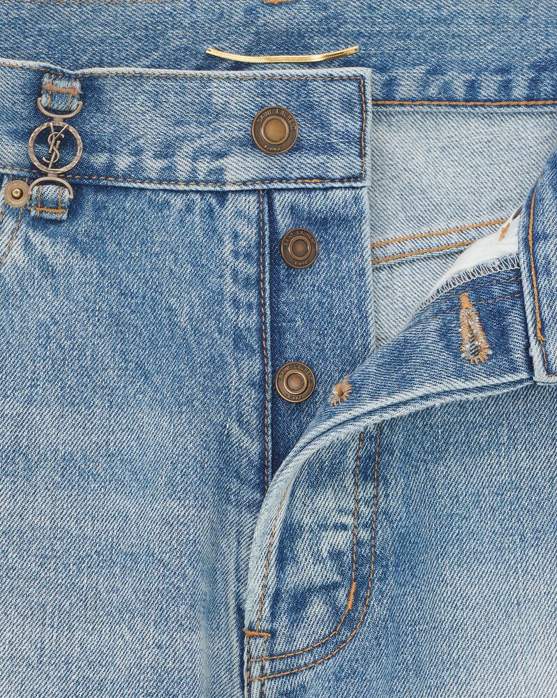 CASSANDRE jeans in hawaii blue denim | Saint Laurent | YSL.com