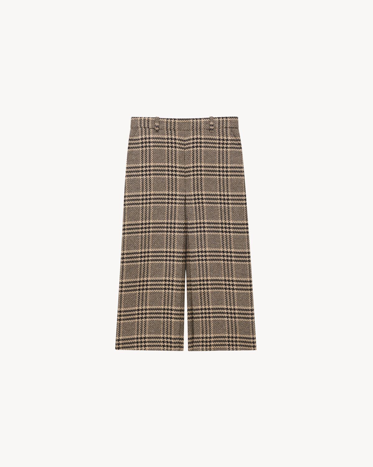 culottes in prince of wale silk and cashmere