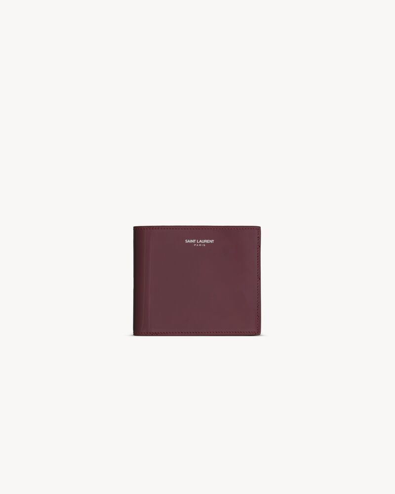 SAINT LAURENT PARIS East/West wallet in patent leather