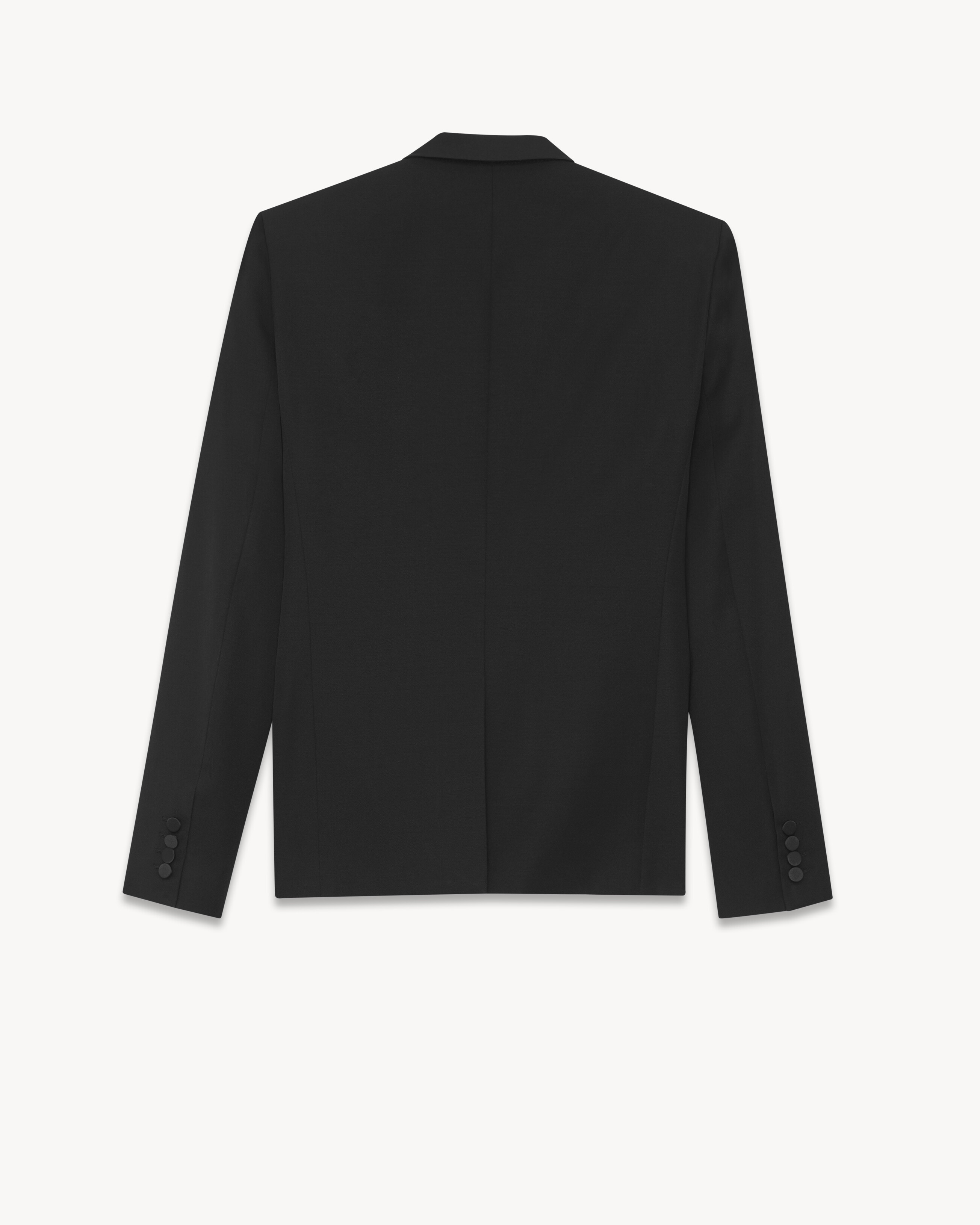 Saint Laurent粒面劍領無尾禮服外套