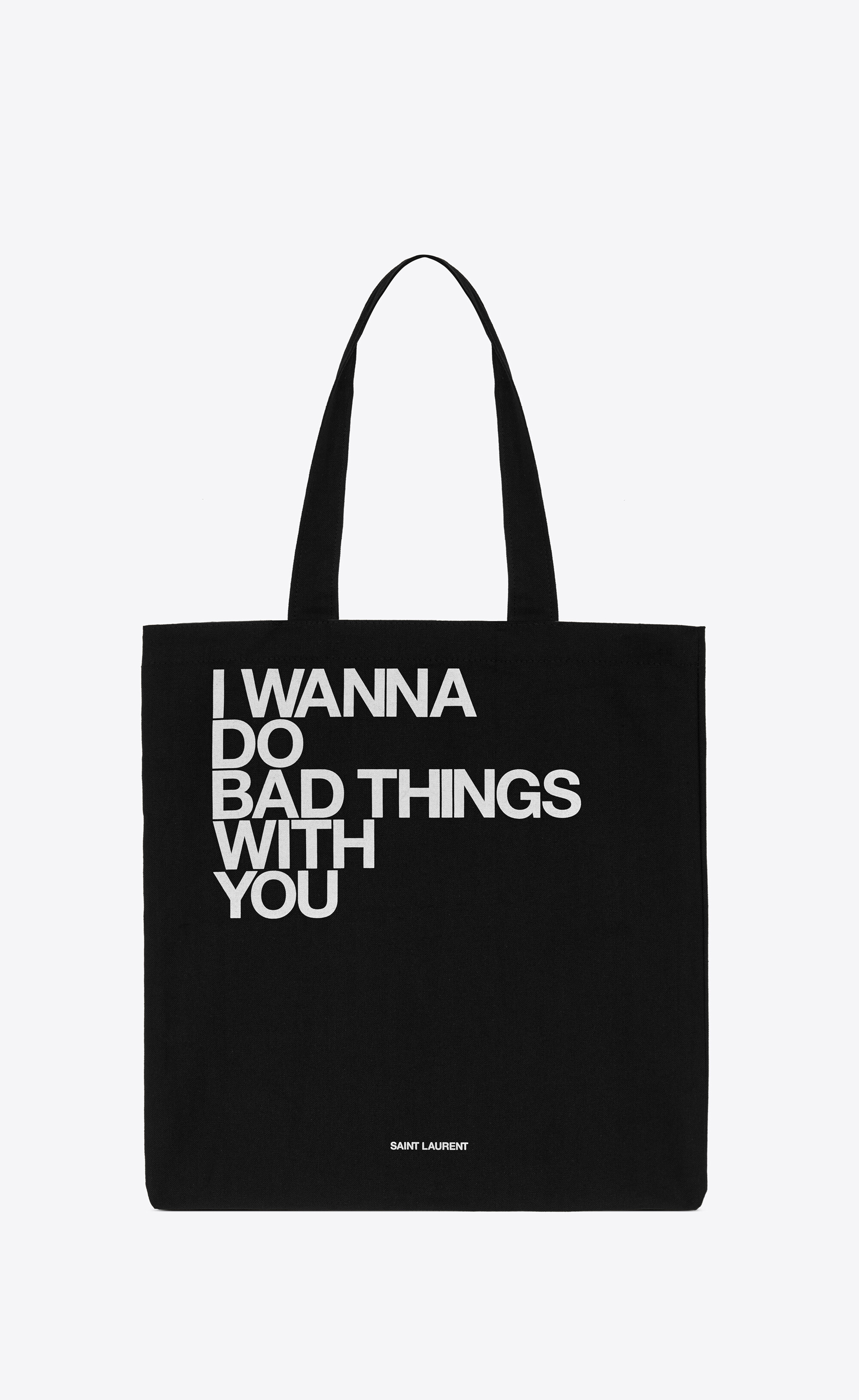 YSL Parody You Should Leave (white) Totes