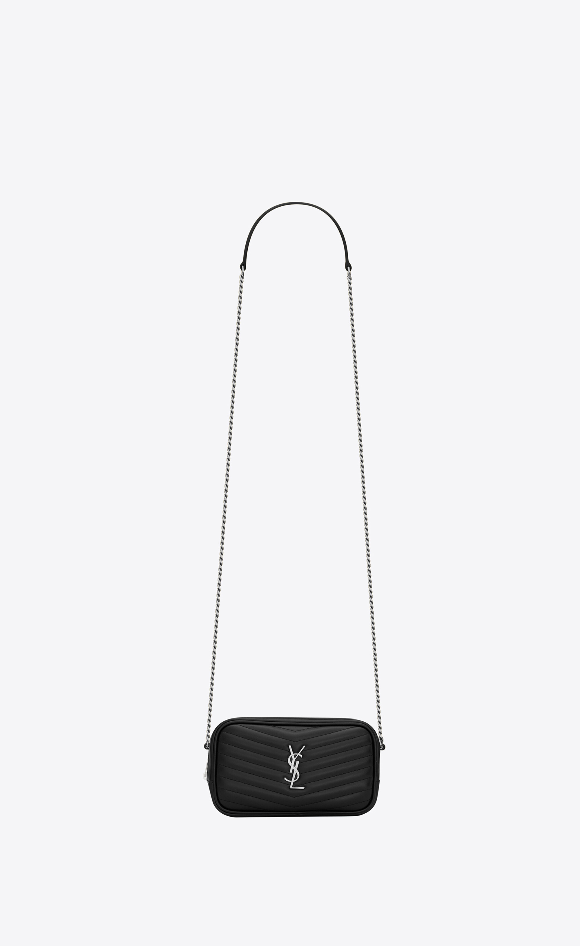 LOU mini bag in quilted suede, Saint Laurent
