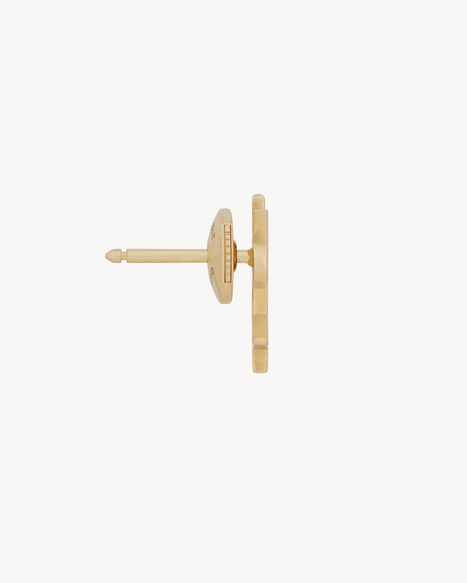 CASSANDRE stud earring in 18K yellow gold Saint Laurent