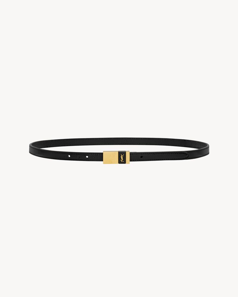 thin anchor belt in leather