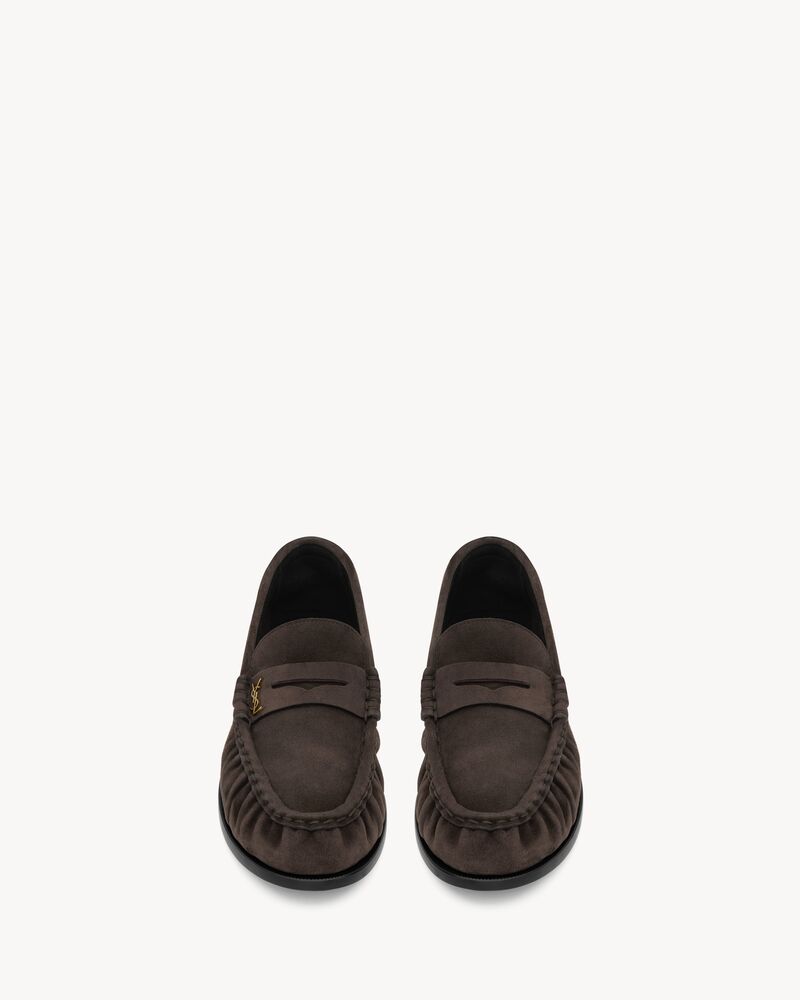 LE LOAFER penny slippers in suede