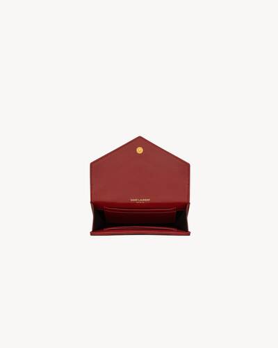 cassandre matelassé small envelope wallet in lambskin